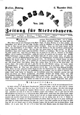 Passavia (Donau-Zeitung) Samstag 6. November 1841