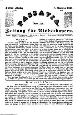 Passavia (Donau-Zeitung) Montag 8. November 1841