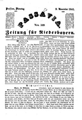 Passavia (Donau-Zeitung) Dienstag 9. November 1841