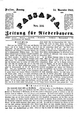 Passavia (Donau-Zeitung) Sonntag 14. November 1841