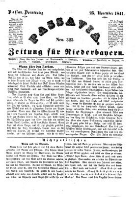 Passavia (Donau-Zeitung) Donnerstag 25. November 1841