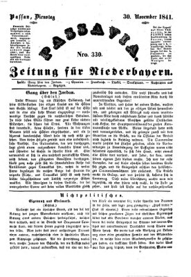 Passavia (Donau-Zeitung) Dienstag 30. November 1841