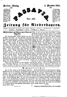 Passavia (Donau-Zeitung) Sonntag 5. Dezember 1841