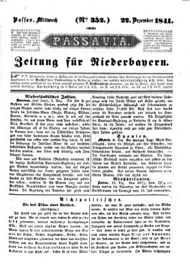 Passavia (Donau-Zeitung) Mittwoch 22. Dezember 1841