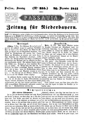 Passavia (Donau-Zeitung) Sonntag 26. Dezember 1841