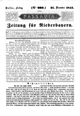 Passavia (Donau-Zeitung) Freitag 31. Dezember 1841