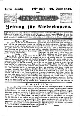 Passavia (Donau-Zeitung) Samstag 22. Januar 1842