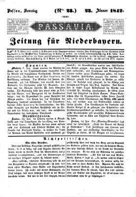 Passavia (Donau-Zeitung) Sonntag 23. Januar 1842