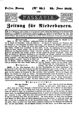 Passavia (Donau-Zeitung) Dienstag 25. Januar 1842