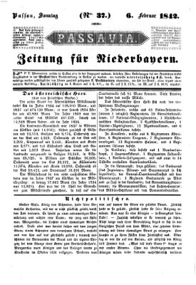 Passavia (Donau-Zeitung) Sonntag 6. Februar 1842