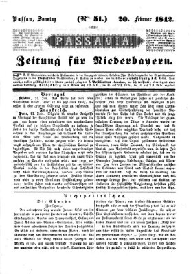 Passavia (Donau-Zeitung) Sonntag 20. Februar 1842