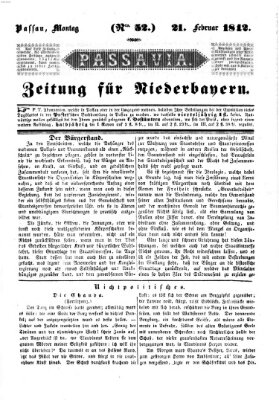 Passavia (Donau-Zeitung) Montag 21. Februar 1842