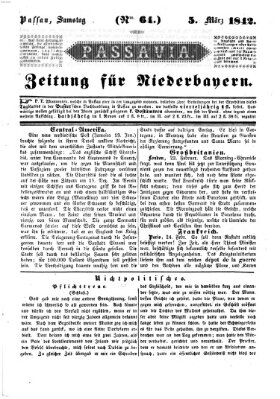 Passavia (Donau-Zeitung) Samstag 5. März 1842