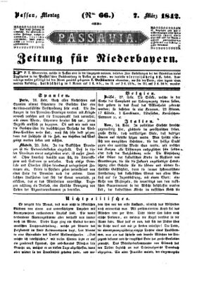 Passavia (Donau-Zeitung) Montag 7. März 1842