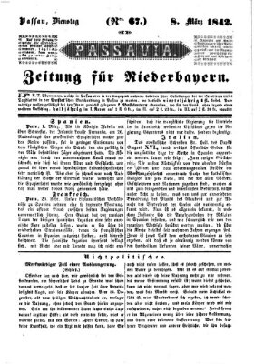 Passavia (Donau-Zeitung) Dienstag 8. März 1842