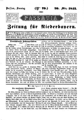 Passavia (Donau-Zeitung) Sonntag 20. März 1842