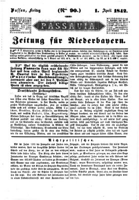 Passavia (Donau-Zeitung) Freitag 1. April 1842