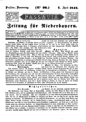 Passavia (Donau-Zeitung) Donnerstag 7. April 1842