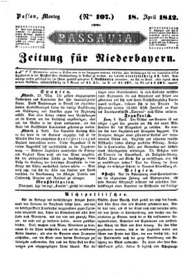 Passavia (Donau-Zeitung) Montag 18. April 1842