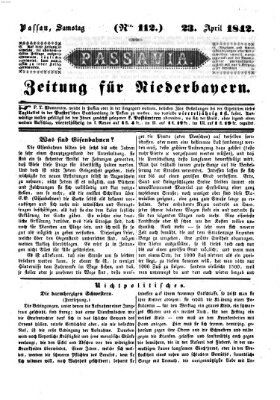 Passavia (Donau-Zeitung) Samstag 23. April 1842