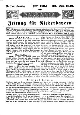 Passavia (Donau-Zeitung) Samstag 30. April 1842