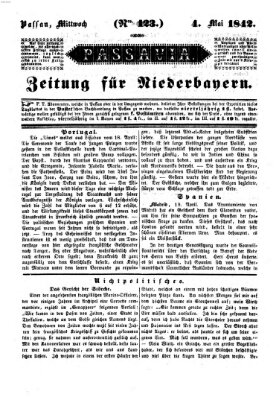 Passavia (Donau-Zeitung) Mittwoch 4. Mai 1842