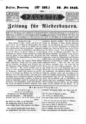 Passavia (Donau-Zeitung) Donnerstag 19. Mai 1842