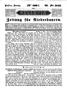 Passavia (Donau-Zeitung) Sonntag 22. Mai 1842