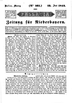 Passavia (Donau-Zeitung) Montag 13. Juni 1842