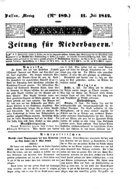 Passavia (Donau-Zeitung) Montag 11. Juli 1842