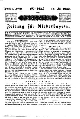 Passavia (Donau-Zeitung) Freitag 15. Juli 1842