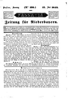 Passavia (Donau-Zeitung) Sonntag 17. Juli 1842