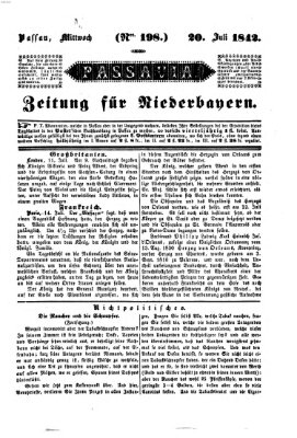 Passavia (Donau-Zeitung) Mittwoch 20. Juli 1842