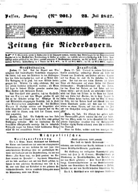 Passavia (Donau-Zeitung) Samstag 23. Juli 1842