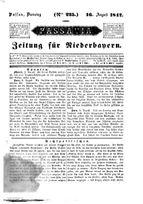 Passavia (Donau-Zeitung) Dienstag 16. August 1842