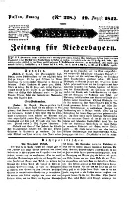 Passavia (Donau-Zeitung) Samstag 20. August 1842