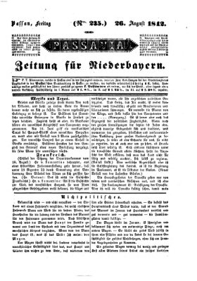 Passavia (Donau-Zeitung) Freitag 26. August 1842