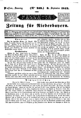 Passavia (Donau-Zeitung) Samstag 3. September 1842