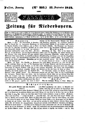 Passavia (Donau-Zeitung) Samstag 17. September 1842