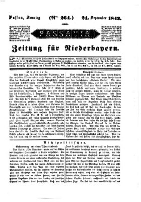 Passavia (Donau-Zeitung) Samstag 24. September 1842