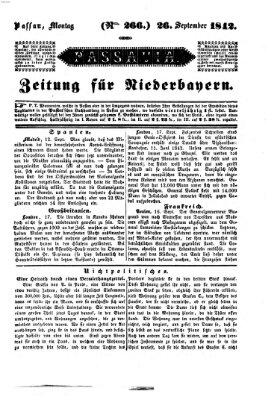 Passavia (Donau-Zeitung) Montag 26. September 1842