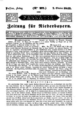 Passavia (Donau-Zeitung) Freitag 7. Oktober 1842