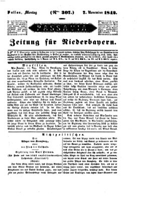 Passavia (Donau-Zeitung) Montag 7. November 1842