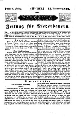 Passavia (Donau-Zeitung) Freitag 11. November 1842