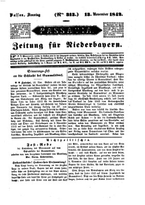 Passavia (Donau-Zeitung) Sonntag 13. November 1842