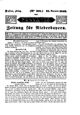 Passavia (Donau-Zeitung) Freitag 18. November 1842