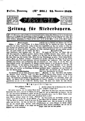 Passavia (Donau-Zeitung) Donnerstag 24. November 1842