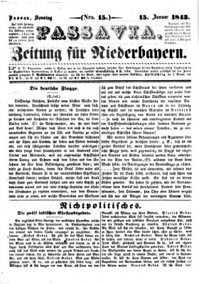 Passavia (Donau-Zeitung) Sonntag 15. Januar 1843