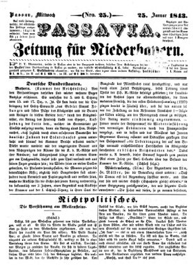 Passavia (Donau-Zeitung) Mittwoch 25. Januar 1843