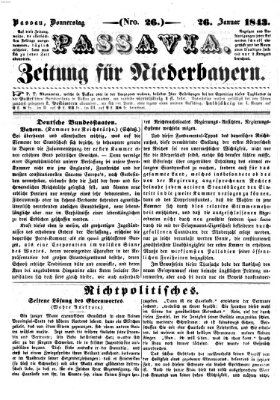 Passavia (Donau-Zeitung) Donnerstag 26. Januar 1843